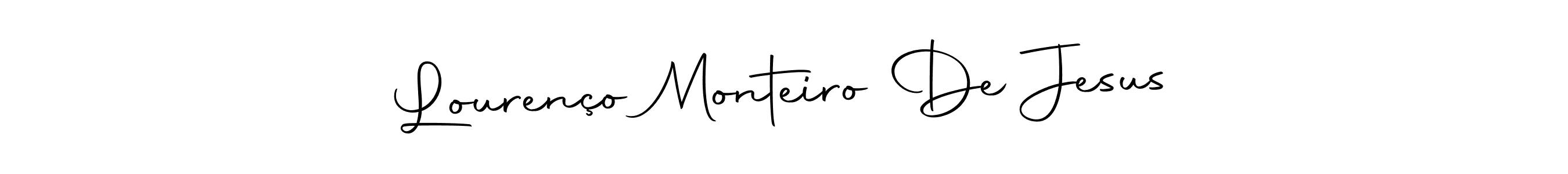 Make a beautiful signature design for name Lourenço Monteiro De Jesus. Use this online signature maker to create a handwritten signature for free. Lourenço Monteiro De Jesus signature style 10 images and pictures png