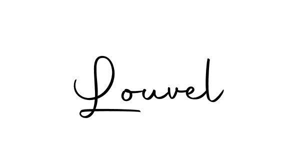 Make a beautiful signature design for name Louvel. With this signature (Autography-DOLnW) style, you can create a handwritten signature for free. Louvel signature style 10 images and pictures png