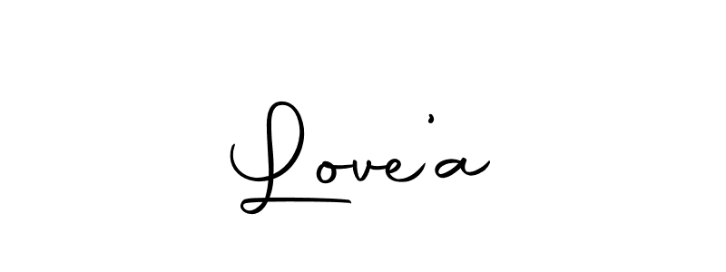 if you are searching for the best signature style for your name Love’a. so please give up your signature search. here we have designed multiple signature styles  using Autography-DOLnW. Love’a signature style 10 images and pictures png