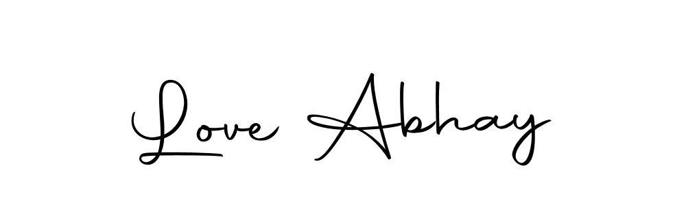 Design your own signature with our free online signature maker. With this signature software, you can create a handwritten (Autography-DOLnW) signature for name Love Abhay. Love Abhay signature style 10 images and pictures png
