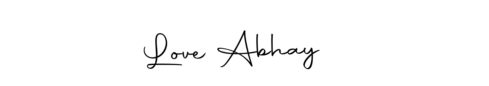 Similarly Autography-DOLnW is the best handwritten signature design. Signature creator online .You can use it as an online autograph creator for name Love Abhay ❤️. Love Abhay ❤️ signature style 10 images and pictures png