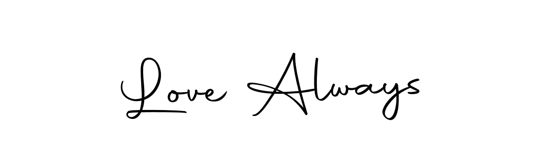 Create a beautiful signature design for name Love Always. With this signature (Autography-DOLnW) fonts, you can make a handwritten signature for free. Love Always signature style 10 images and pictures png