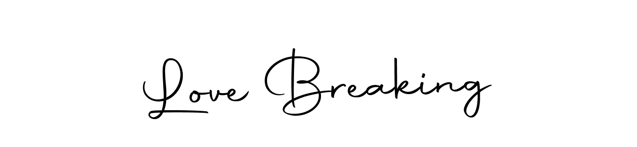 The best way (Autography-DOLnW) to make a short signature is to pick only two or three words in your name. The name Love Breaking include a total of six letters. For converting this name. Love Breaking signature style 10 images and pictures png