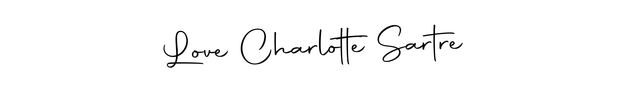 Make a beautiful signature design for name Love Charlotte Sartre. With this signature (Autography-DOLnW) style, you can create a handwritten signature for free. Love Charlotte Sartre signature style 10 images and pictures png
