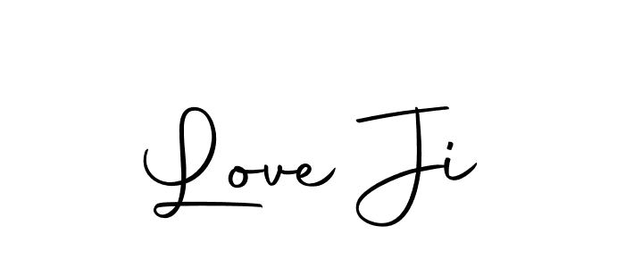 You should practise on your own different ways (Autography-DOLnW) to write your name (Love Ji) in signature. don't let someone else do it for you. Love Ji signature style 10 images and pictures png