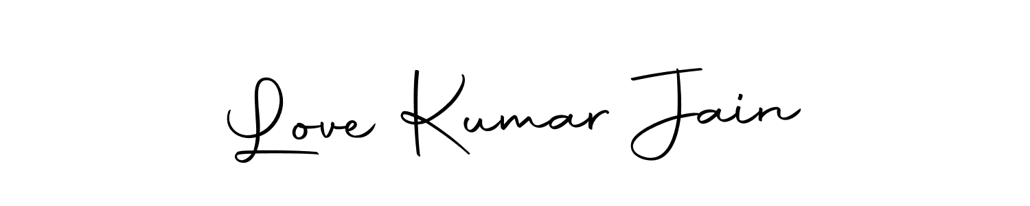 Make a beautiful signature design for name Love Kumar Jain. Use this online signature maker to create a handwritten signature for free. Love Kumar Jain signature style 10 images and pictures png