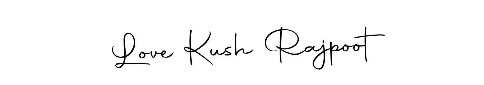 How to make Love Kush Rajpoot name signature. Use Autography-DOLnW style for creating short signs online. This is the latest handwritten sign. Love Kush Rajpoot signature style 10 images and pictures png