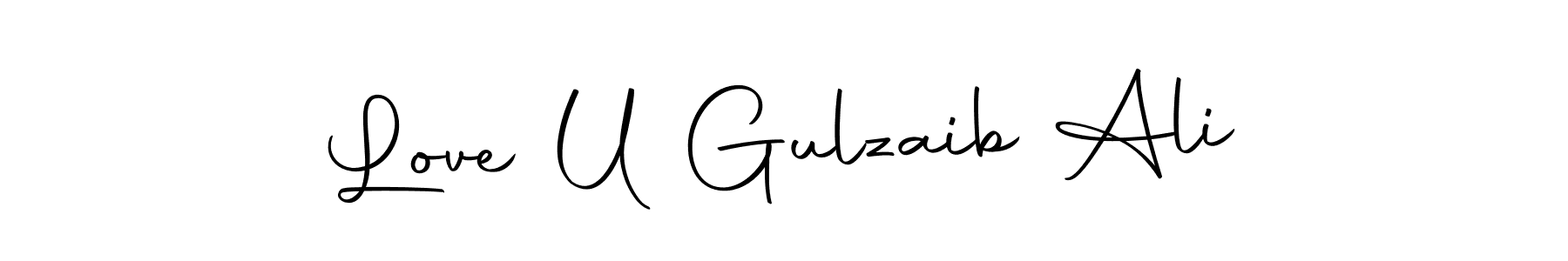 This is the best signature style for the Love U Gulzaib Ali name. Also you like these signature font (Autography-DOLnW). Mix name signature. Love U Gulzaib Ali signature style 10 images and pictures png