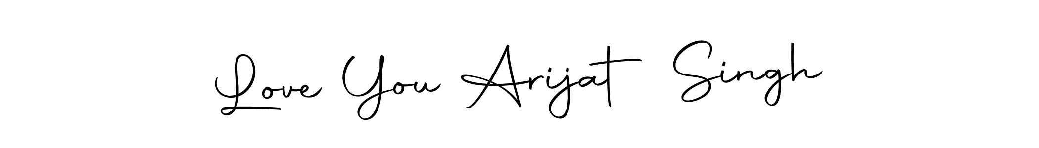 Autography-DOLnW is a professional signature style that is perfect for those who want to add a touch of class to their signature. It is also a great choice for those who want to make their signature more unique. Get Love You Arijat Singh name to fancy signature for free. Love You Arijat Singh signature style 10 images and pictures png