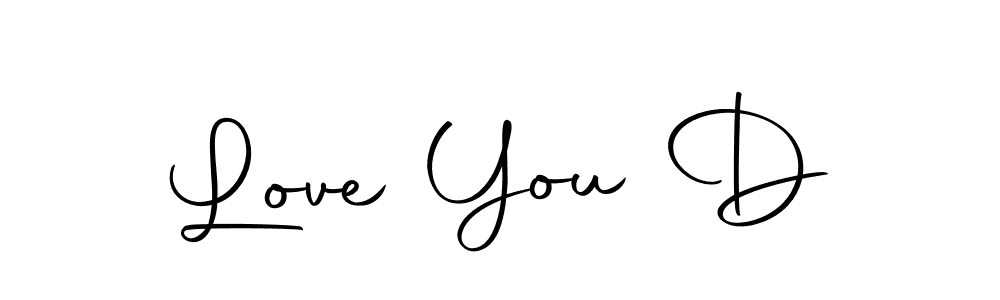 Create a beautiful signature design for name Love You D. With this signature (Autography-DOLnW) fonts, you can make a handwritten signature for free. Love You D signature style 10 images and pictures png