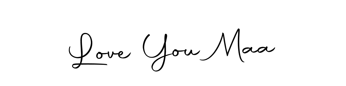 Design your own signature with our free online signature maker. With this signature software, you can create a handwritten (Autography-DOLnW) signature for name Love You Maa. Love You Maa signature style 10 images and pictures png