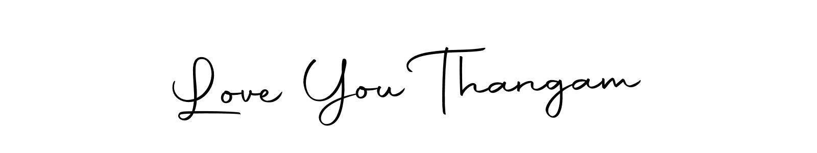 Make a beautiful signature design for name Love You Thangam. Use this online signature maker to create a handwritten signature for free. Love You Thangam signature style 10 images and pictures png