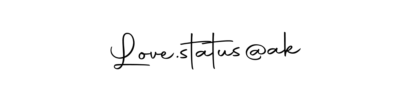 This is the best signature style for the Love.status@ak name. Also you like these signature font (Autography-DOLnW). Mix name signature. Love.status@ak signature style 10 images and pictures png