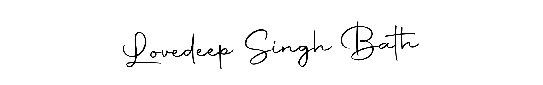 Also we have Lovedeep Singh Bath name is the best signature style. Create professional handwritten signature collection using Autography-DOLnW autograph style. Lovedeep Singh Bath signature style 10 images and pictures png