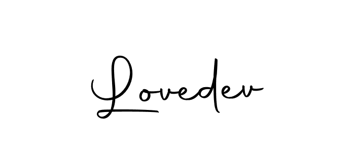 You can use this online signature creator to create a handwritten signature for the name Lovedev. This is the best online autograph maker. Lovedev signature style 10 images and pictures png