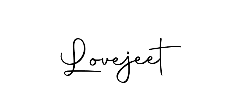 Design your own signature with our free online signature maker. With this signature software, you can create a handwritten (Autography-DOLnW) signature for name Lovejeet. Lovejeet signature style 10 images and pictures png