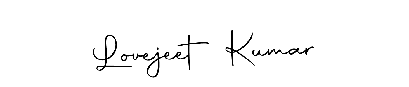 Create a beautiful signature design for name Lovejeet Kumar. With this signature (Autography-DOLnW) fonts, you can make a handwritten signature for free. Lovejeet Kumar signature style 10 images and pictures png