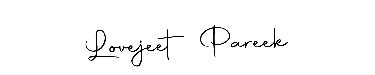 You can use this online signature creator to create a handwritten signature for the name Lovejeet Pareek. This is the best online autograph maker. Lovejeet Pareek signature style 10 images and pictures png