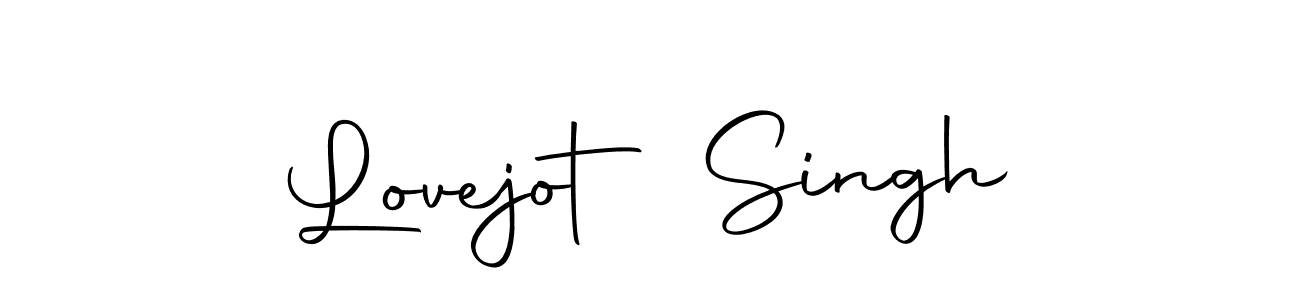Create a beautiful signature design for name Lovejot Singh. With this signature (Autography-DOLnW) fonts, you can make a handwritten signature for free. Lovejot Singh signature style 10 images and pictures png
