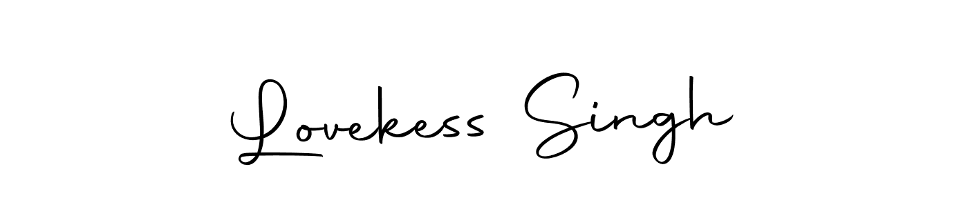 Make a beautiful signature design for name Lovekess Singh. With this signature (Autography-DOLnW) style, you can create a handwritten signature for free. Lovekess Singh signature style 10 images and pictures png