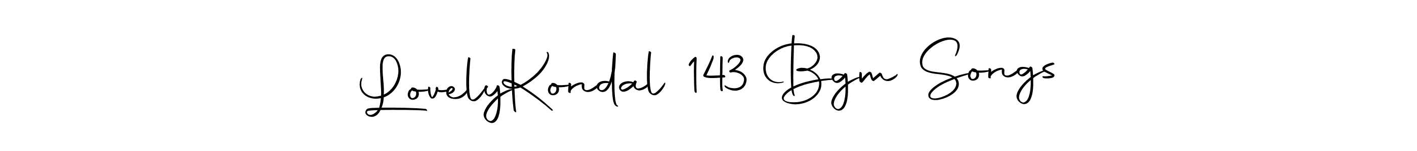 Make a beautiful signature design for name Lovely  Kondal 143 Bgm Songs. With this signature (Autography-DOLnW) style, you can create a handwritten signature for free. Lovely  Kondal 143 Bgm Songs signature style 10 images and pictures png