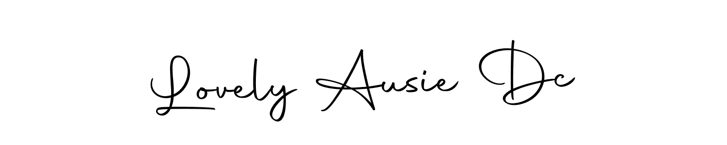 Design your own signature with our free online signature maker. With this signature software, you can create a handwritten (Autography-DOLnW) signature for name Lovely Ausie Dc. Lovely Ausie Dc signature style 10 images and pictures png
