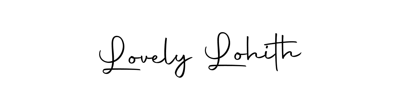 Lovely Lohith stylish signature style. Best Handwritten Sign (Autography-DOLnW) for my name. Handwritten Signature Collection Ideas for my name Lovely Lohith. Lovely Lohith signature style 10 images and pictures png