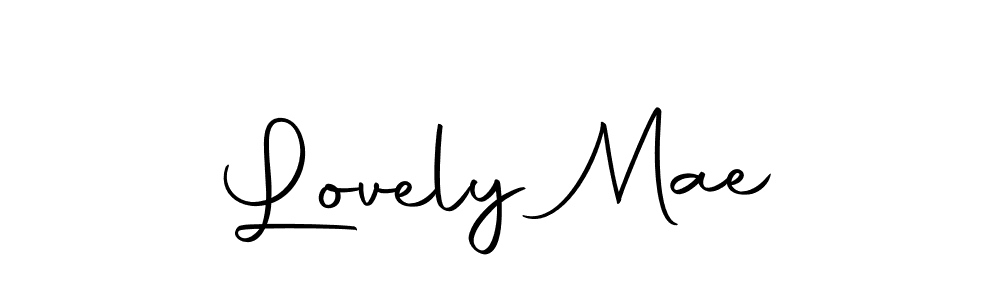 The best way (Autography-DOLnW) to make a short signature is to pick only two or three words in your name. The name Lovely Mae include a total of six letters. For converting this name. Lovely Mae signature style 10 images and pictures png