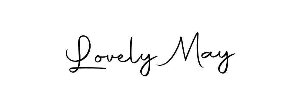 Use a signature maker to create a handwritten signature online. With this signature software, you can design (Autography-DOLnW) your own signature for name Lovely May. Lovely May signature style 10 images and pictures png