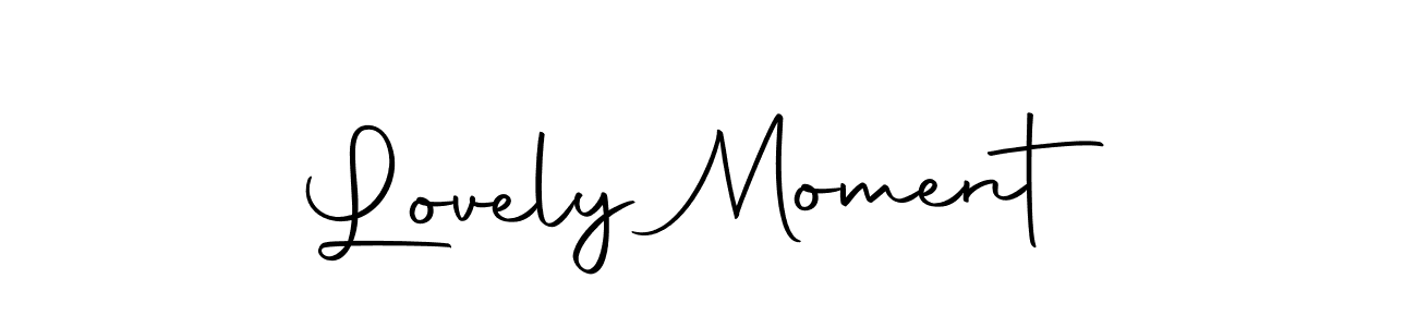 Use a signature maker to create a handwritten signature online. With this signature software, you can design (Autography-DOLnW) your own signature for name Lovely Moment. Lovely Moment signature style 10 images and pictures png