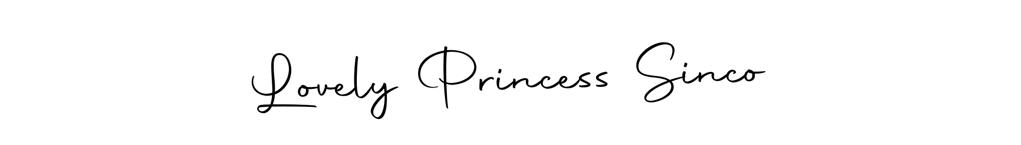 The best way (Autography-DOLnW) to make a short signature is to pick only two or three words in your name. The name Lovely Princess Sinco include a total of six letters. For converting this name. Lovely Princess Sinco signature style 10 images and pictures png