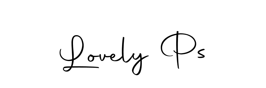 Similarly Autography-DOLnW is the best handwritten signature design. Signature creator online .You can use it as an online autograph creator for name Lovely Ps. Lovely Ps signature style 10 images and pictures png