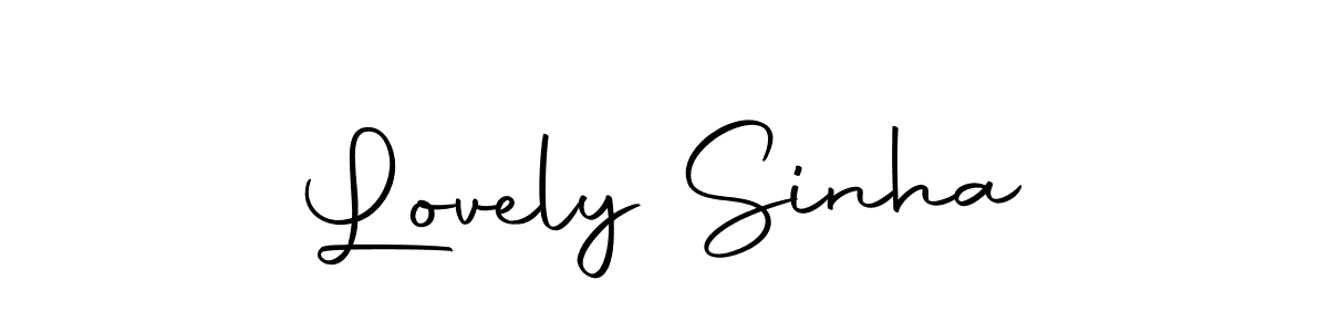 How to make Lovely Sinha signature? Autography-DOLnW is a professional autograph style. Create handwritten signature for Lovely Sinha name. Lovely Sinha signature style 10 images and pictures png