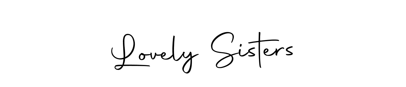 Similarly Autography-DOLnW is the best handwritten signature design. Signature creator online .You can use it as an online autograph creator for name Lovely Sisters. Lovely Sisters signature style 10 images and pictures png