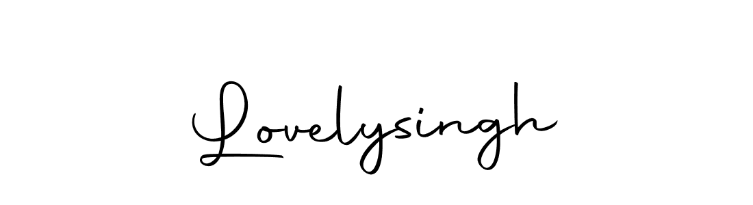 Create a beautiful signature design for name Lovelysingh. With this signature (Autography-DOLnW) fonts, you can make a handwritten signature for free. Lovelysingh signature style 10 images and pictures png