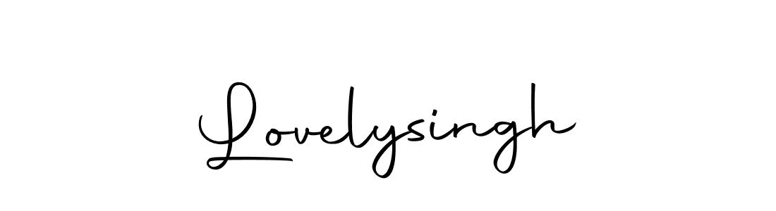 Create a beautiful signature design for name Lovelysingh. With this signature (Autography-DOLnW) fonts, you can make a handwritten signature for free. Lovelysingh signature style 10 images and pictures png