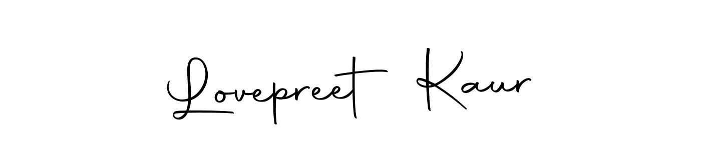 Make a beautiful signature design for name Lovepreet Kaur. With this signature (Autography-DOLnW) style, you can create a handwritten signature for free. Lovepreet Kaur signature style 10 images and pictures png