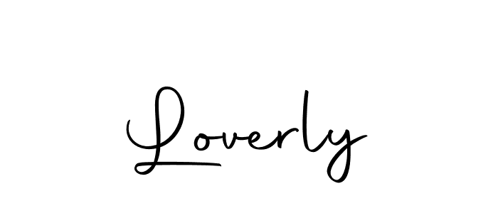 Design your own signature with our free online signature maker. With this signature software, you can create a handwritten (Autography-DOLnW) signature for name Loverly. Loverly signature style 10 images and pictures png