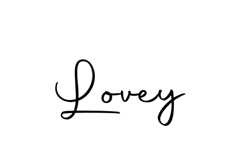 You should practise on your own different ways (Autography-DOLnW) to write your name (Lovey) in signature. don't let someone else do it for you. Lovey signature style 10 images and pictures png