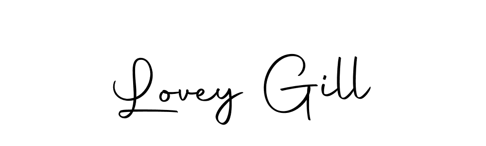 Make a beautiful signature design for name Lovey Gill. Use this online signature maker to create a handwritten signature for free. Lovey Gill signature style 10 images and pictures png
