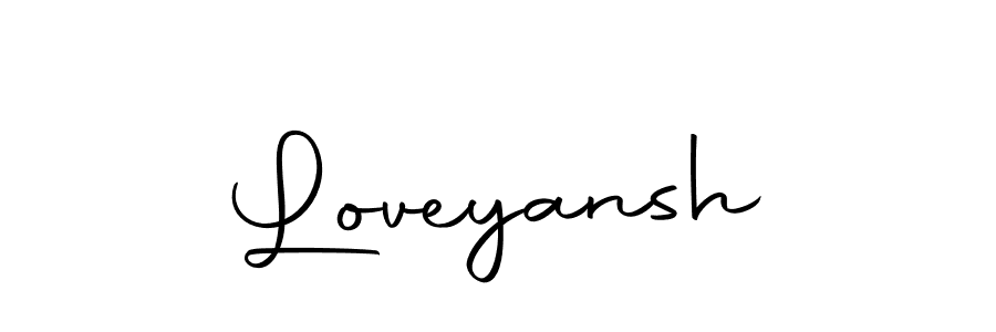 Create a beautiful signature design for name Loveyansh. With this signature (Autography-DOLnW) fonts, you can make a handwritten signature for free. Loveyansh signature style 10 images and pictures png