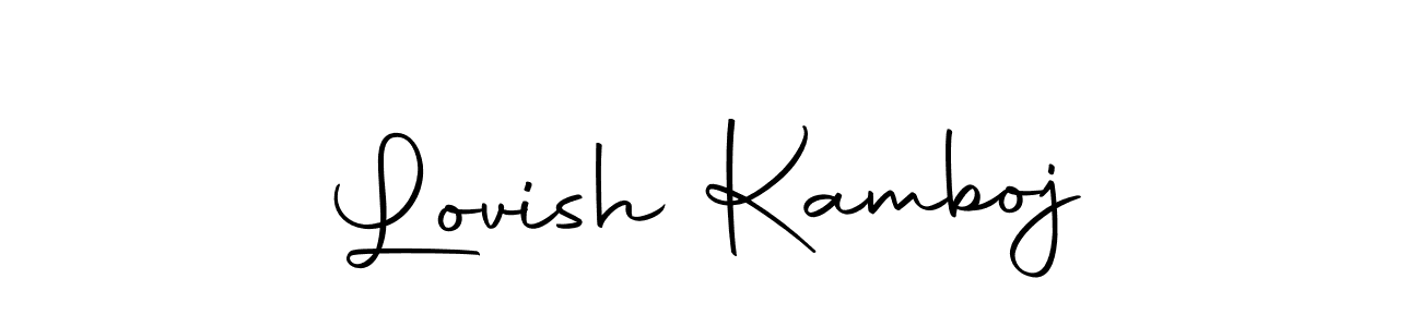 Make a beautiful signature design for name Lovish Kamboj. Use this online signature maker to create a handwritten signature for free. Lovish Kamboj signature style 10 images and pictures png