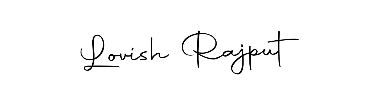 Create a beautiful signature design for name Lovish Rajput. With this signature (Autography-DOLnW) fonts, you can make a handwritten signature for free. Lovish Rajput signature style 10 images and pictures png