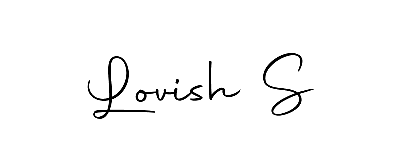 Make a short Lovish S signature style. Manage your documents anywhere anytime using Autography-DOLnW. Create and add eSignatures, submit forms, share and send files easily. Lovish S signature style 10 images and pictures png