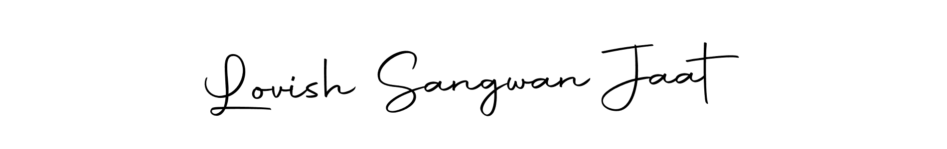 Use a signature maker to create a handwritten signature online. With this signature software, you can design (Autography-DOLnW) your own signature for name Lovish Sangwan Jaat. Lovish Sangwan Jaat signature style 10 images and pictures png