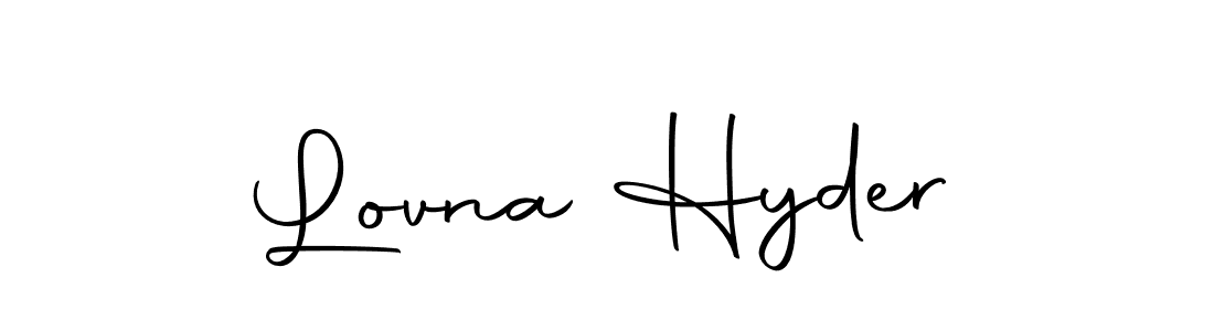 Use a signature maker to create a handwritten signature online. With this signature software, you can design (Autography-DOLnW) your own signature for name Lovna Hyder. Lovna Hyder signature style 10 images and pictures png