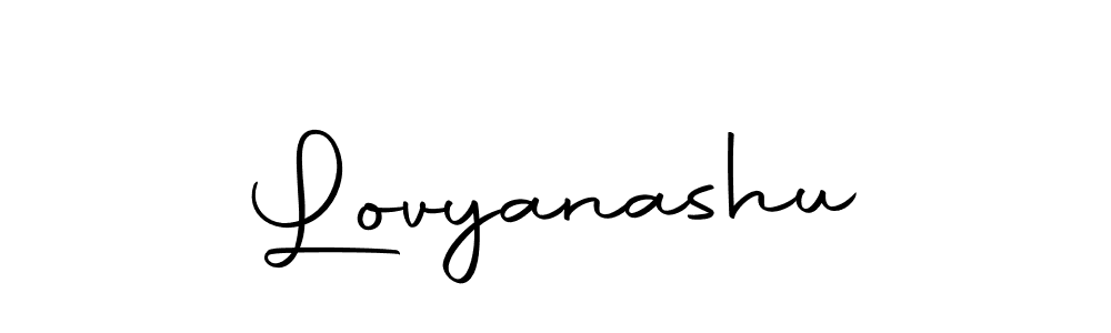 The best way (Autography-DOLnW) to make a short signature is to pick only two or three words in your name. The name Lovyanashu include a total of six letters. For converting this name. Lovyanashu signature style 10 images and pictures png