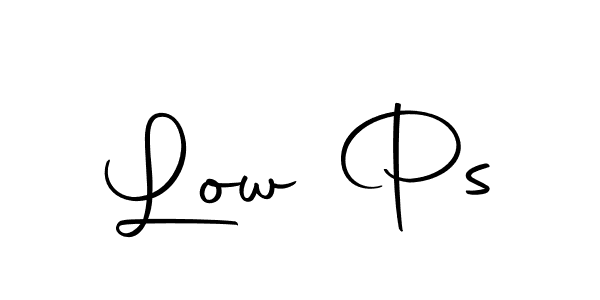 Similarly Autography-DOLnW is the best handwritten signature design. Signature creator online .You can use it as an online autograph creator for name Low Ps. Low Ps signature style 10 images and pictures png