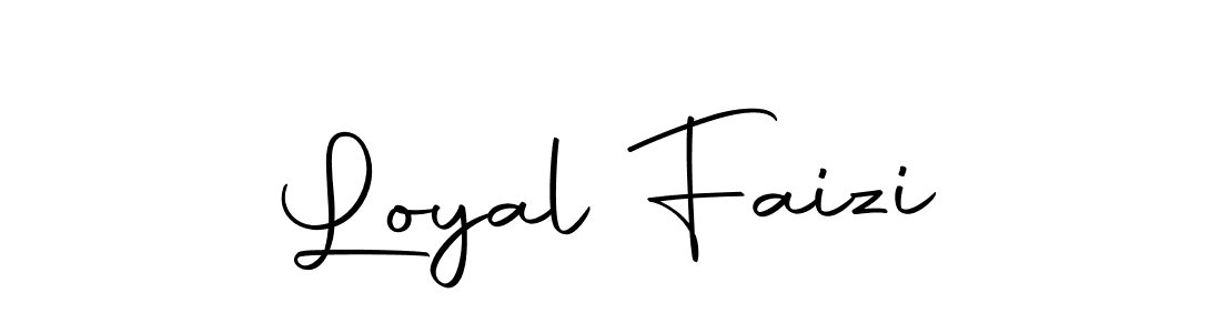 Design your own signature with our free online signature maker. With this signature software, you can create a handwritten (Autography-DOLnW) signature for name Loyal Faizi. Loyal Faizi signature style 10 images and pictures png