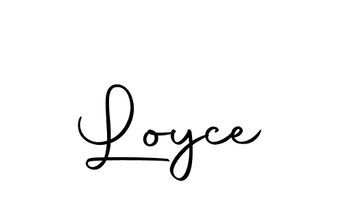 Use a signature maker to create a handwritten signature online. With this signature software, you can design (Autography-DOLnW) your own signature for name Loyce. Loyce signature style 10 images and pictures png